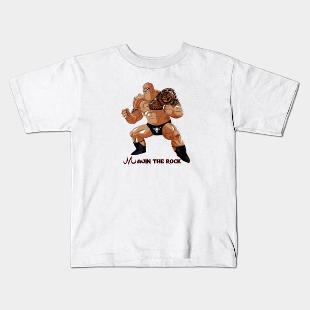 majin the rock Kids T-Shirt by Alfa Centauri